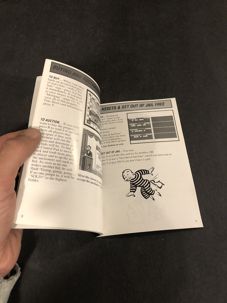 Monopoly snes manual