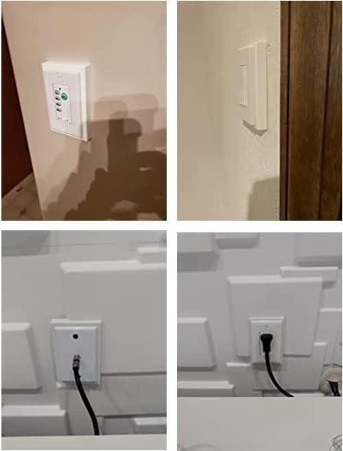 Practical 2-Pack Non-Metallic Shallow Box Extender: Quick Install, White Finish