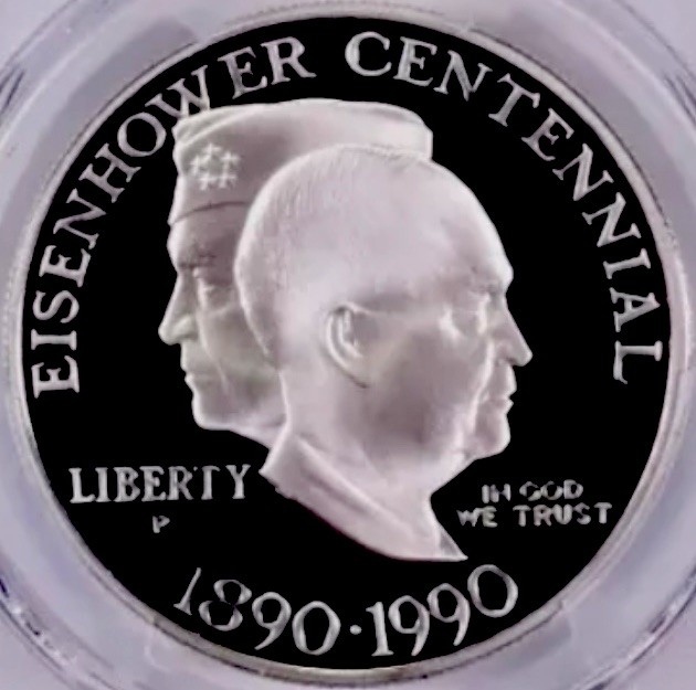 1990 EISENHOWER Silver Dollar PCGS PR70💥FLAWLESS QUALITY💥