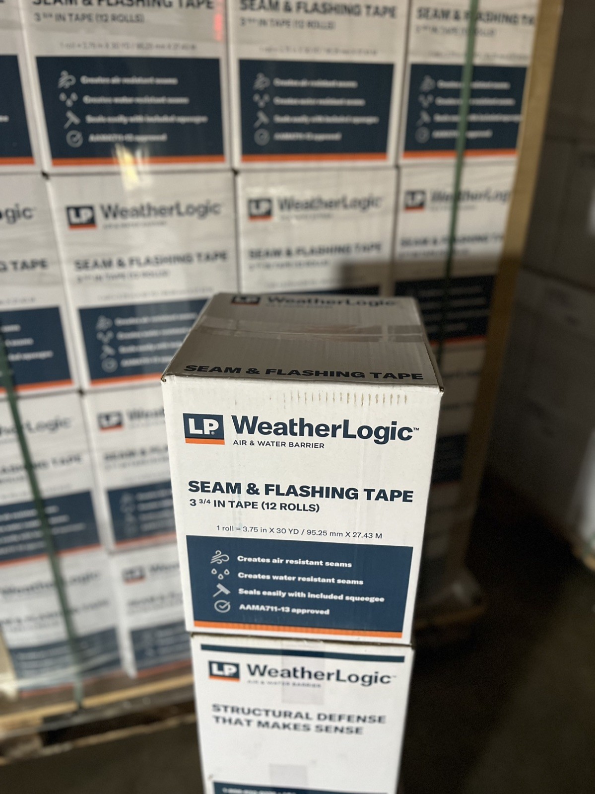 LP WeatherLogic Seam & Flashing Tape 3 3/4 Inch Tape (12 Rolls)