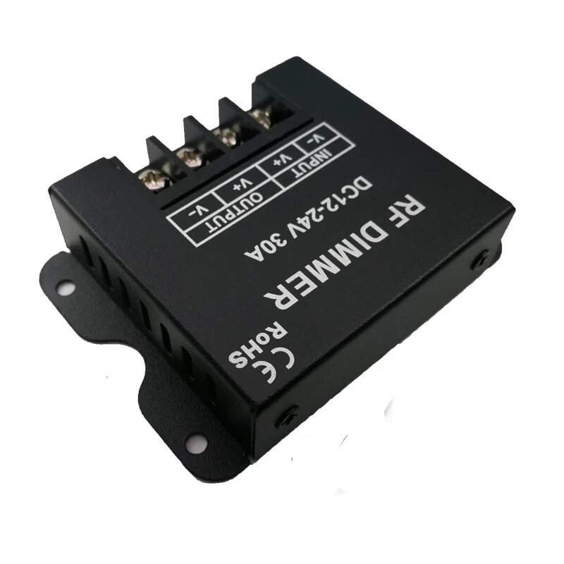 Led Single Strip Dimmer DC12-24V 30A 360W Output Controller RF Wireless Remote