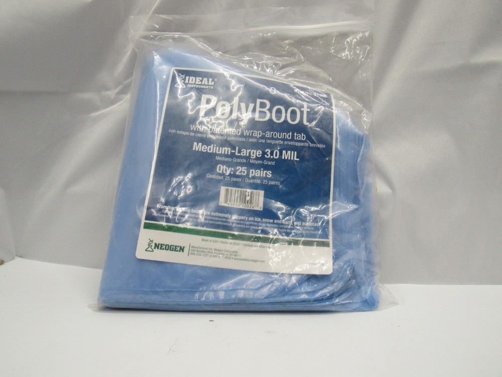 Ideal Instruments PolyBoot Covers W/ Patented Wrap Around Tab 25 Pairs