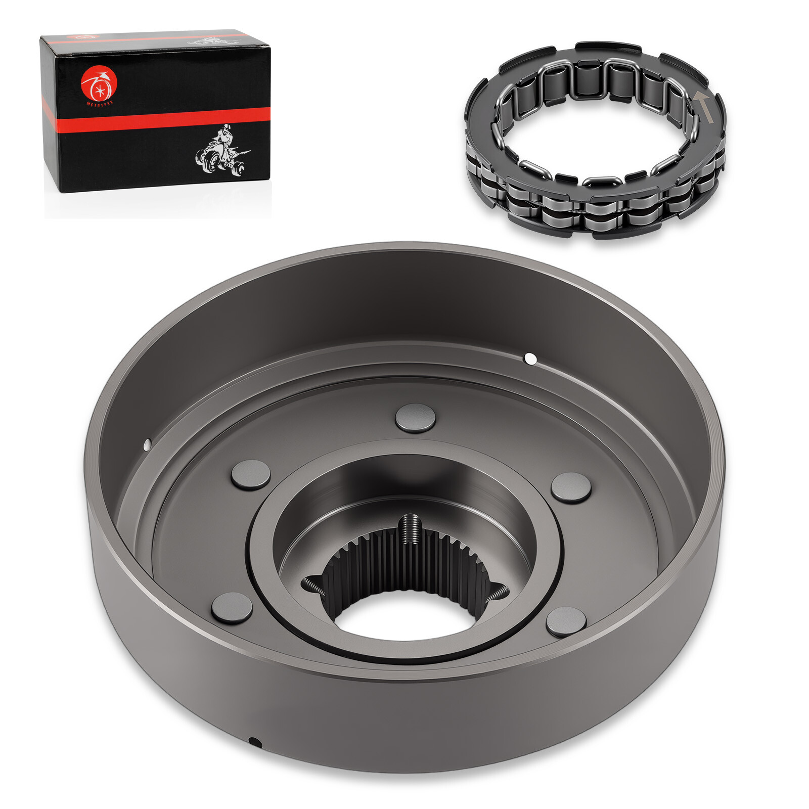 Wet Clutch Drum Housing Bearing Drive Gear For Honda Rancher 420 2x4 4x4 ES EPS