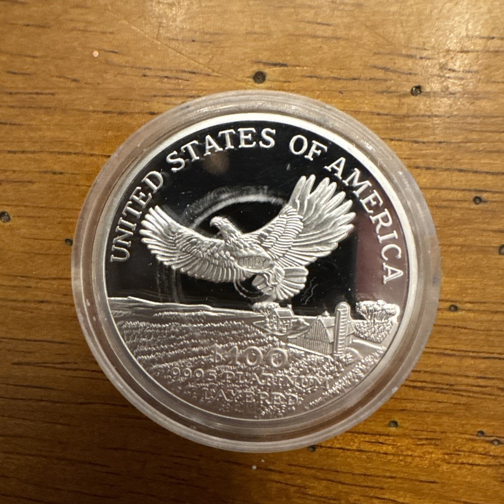 2000 PLATINUM LAYERED $100 American Eagle