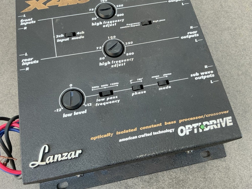 Old School Lanzar X4b — Optically Isolated Constant Bass Processor/Crossover.