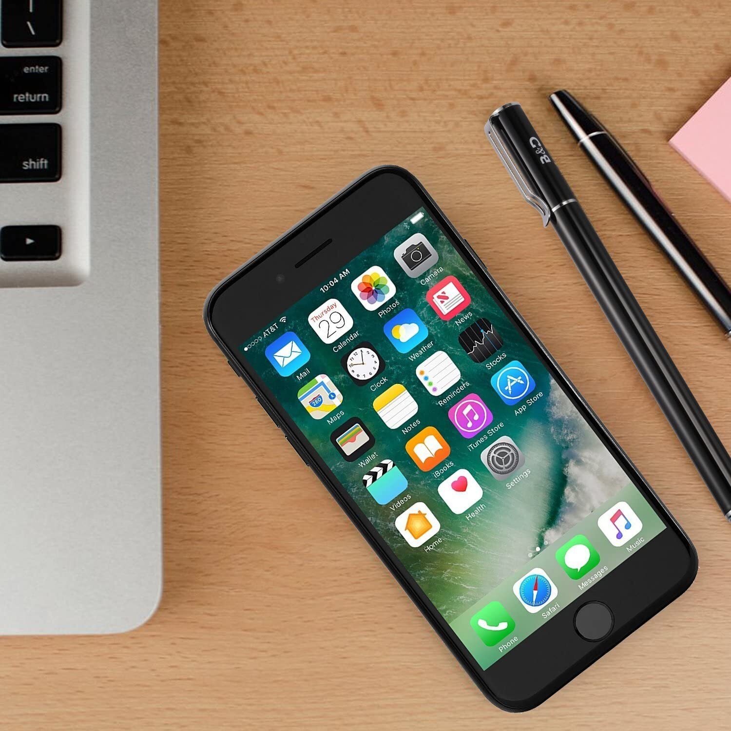 2-in-1 Universal Capacitive Stylus/styli 5.5" L with 20 Pcs Replacement Rubber