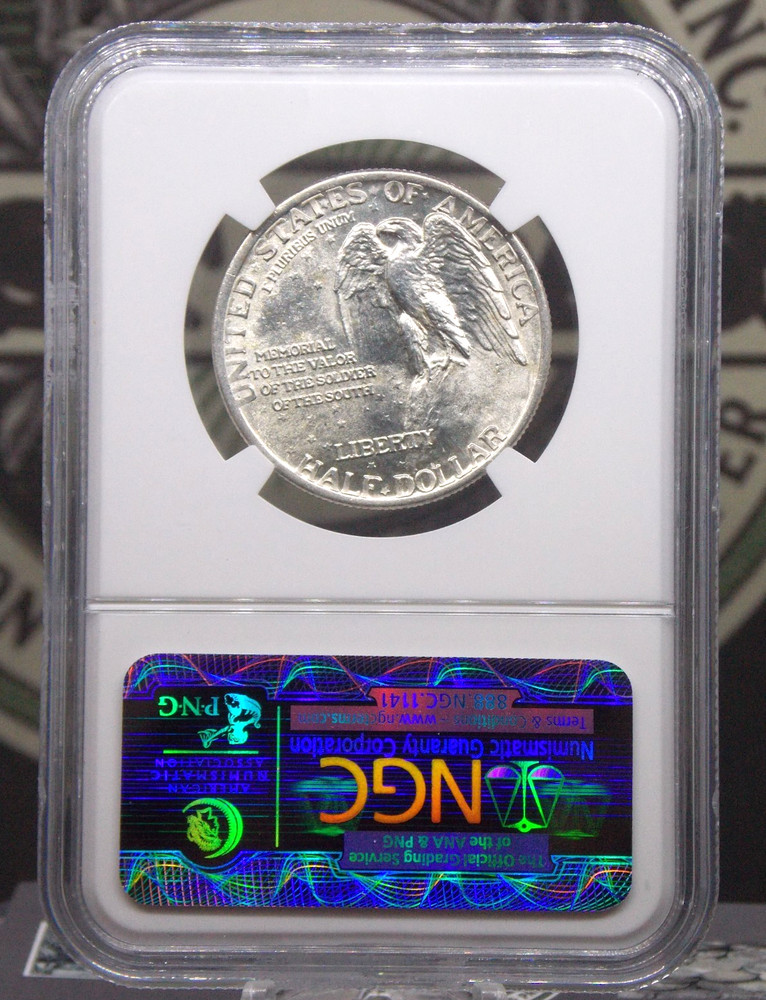1925 Commemorative *STONE MOUNTAIN* Half Dollar 50c NGC MS65 #004 Gem ECC&C, Inc
