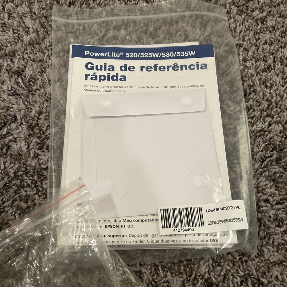 Epson LCD Projector H330A Tested Works With Remote And Cords