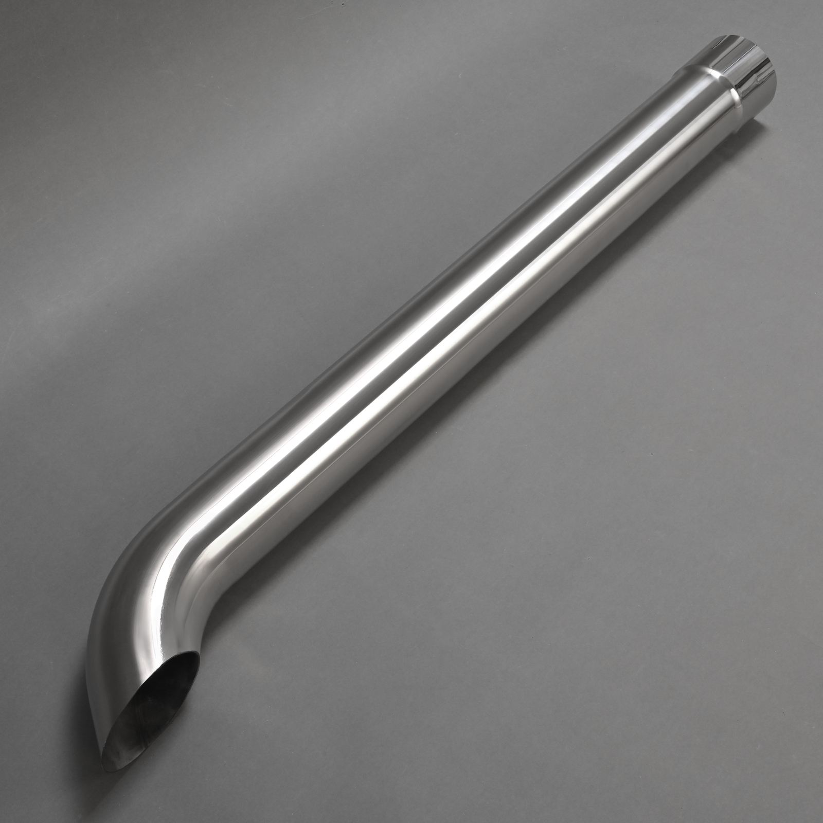 Stainless Steel Curved Exhaust Pipe Stack For Farmall IH 1026 1066 1466 w/Clamp