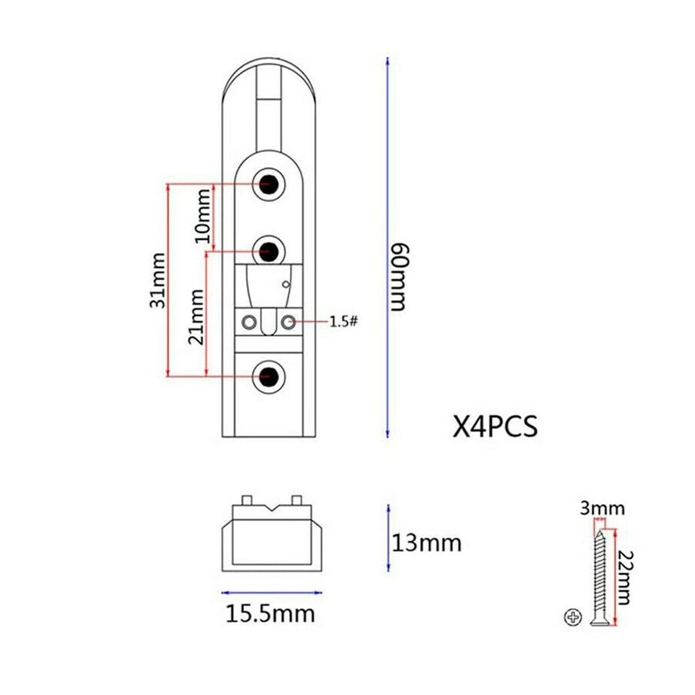 5 String Electric Bass Individual Tailpiece Single String Bass Bridge Red Copper