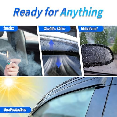 Window Rain Guards Compatible 2011-2025 Dodge Durango 4PC Window Visors Vent