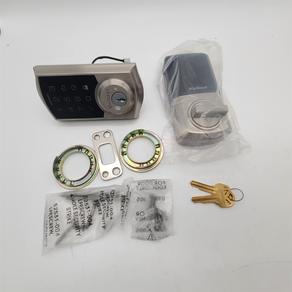 Kwikset SmartCode 270 Keyless Electronic Touchpad Deadbolt, Auto Door Lock