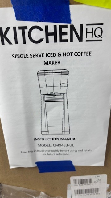 Kitchen HQ Single Serve Iced & Cold Coffee Maker Red