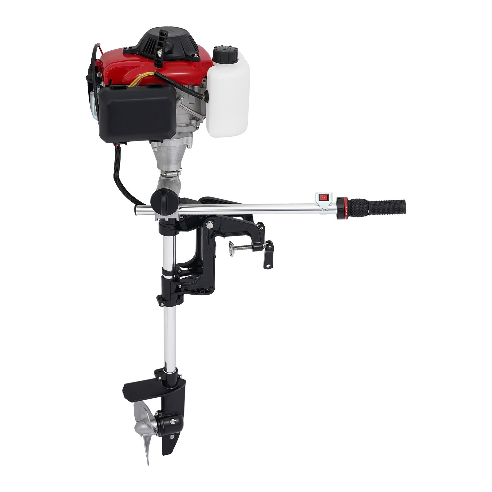 HANGKAI 53.2 cc 4HP 4-Stroke Outboard Engine Boat Motor w/ Air Cooling System