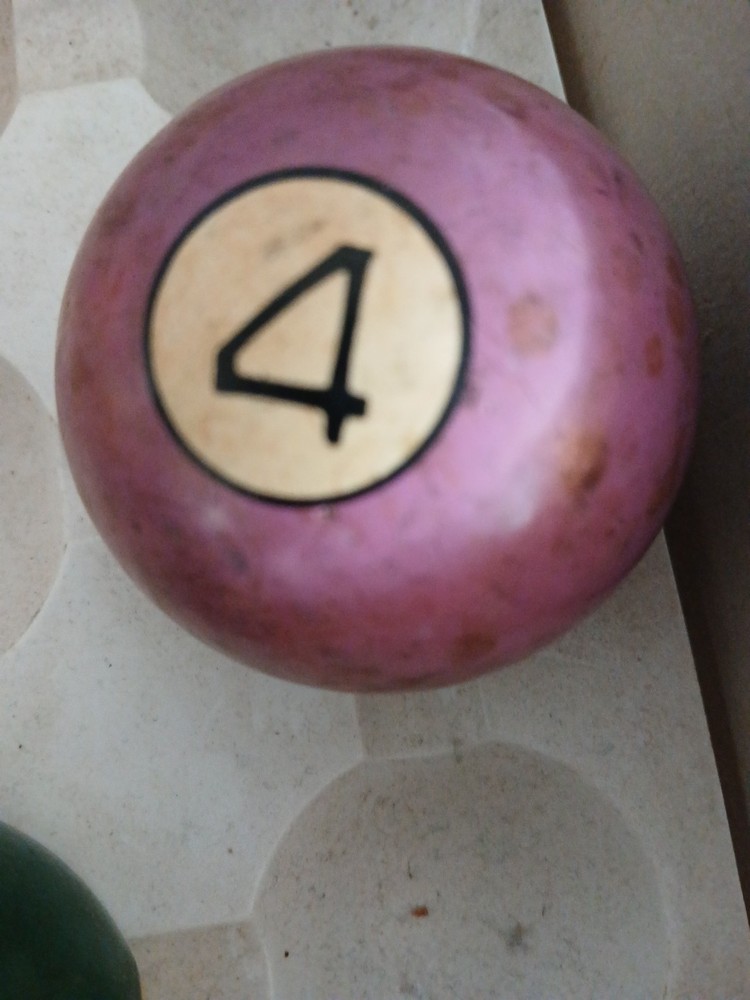 Vintage Billiard Pool Ball # 4