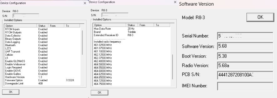Trimble R8 Model 3 GPS GNSS UHF Base or Rover - TSC3 w/ Access 2017.24