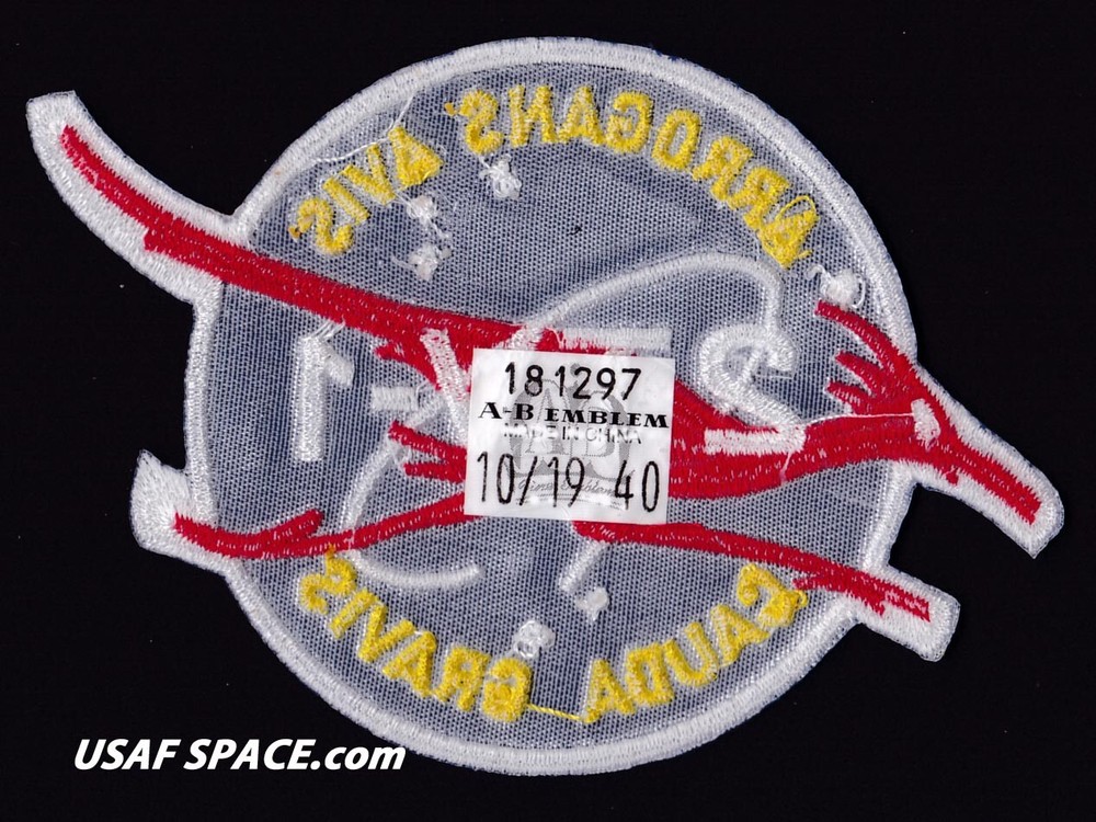 2TV-1 -NASA APOLLO COMMAND MODULE TEST PROGRAM - ORIGINAL AB Emblem 4" PATCH