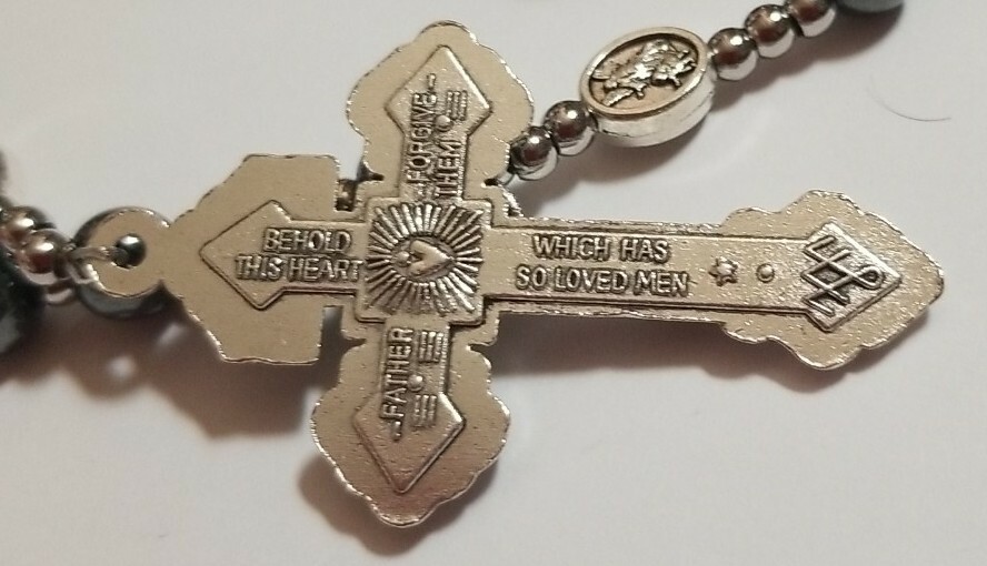Handmade CHRISTIAN CATHOLIC ROSARY AND SAINT MICHAEL PROTECT US