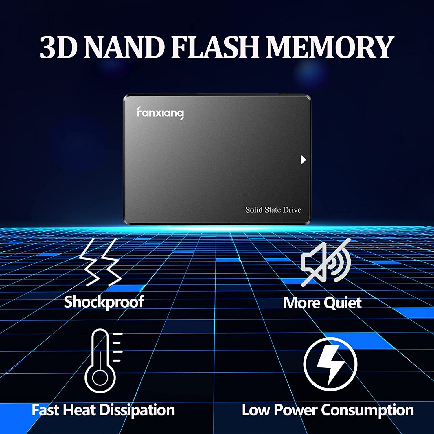 Fanxiang SSD SATA 4TB SSD 2.5'' SSD 6Gb/s 550MB/s Internal Solid State Drive PC