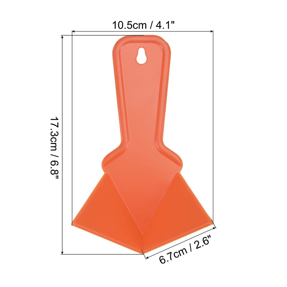 4 Inch Inside Corner Trowel Drywall Corner Tool Plastic Corner , Orange