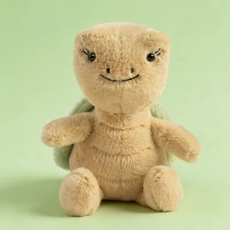 Thimble Turtle Soft Toy from Spring Collection in Bright Green