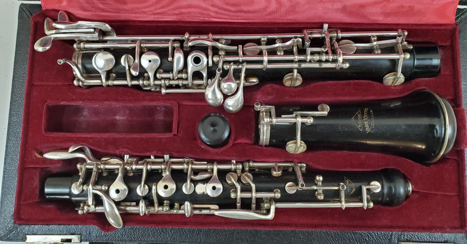 MIRAFONE "HANS KREUL" TUBINGEN PRO FULL CONSERVATORY WOOD OBOE 3RD OCTAVE KEY