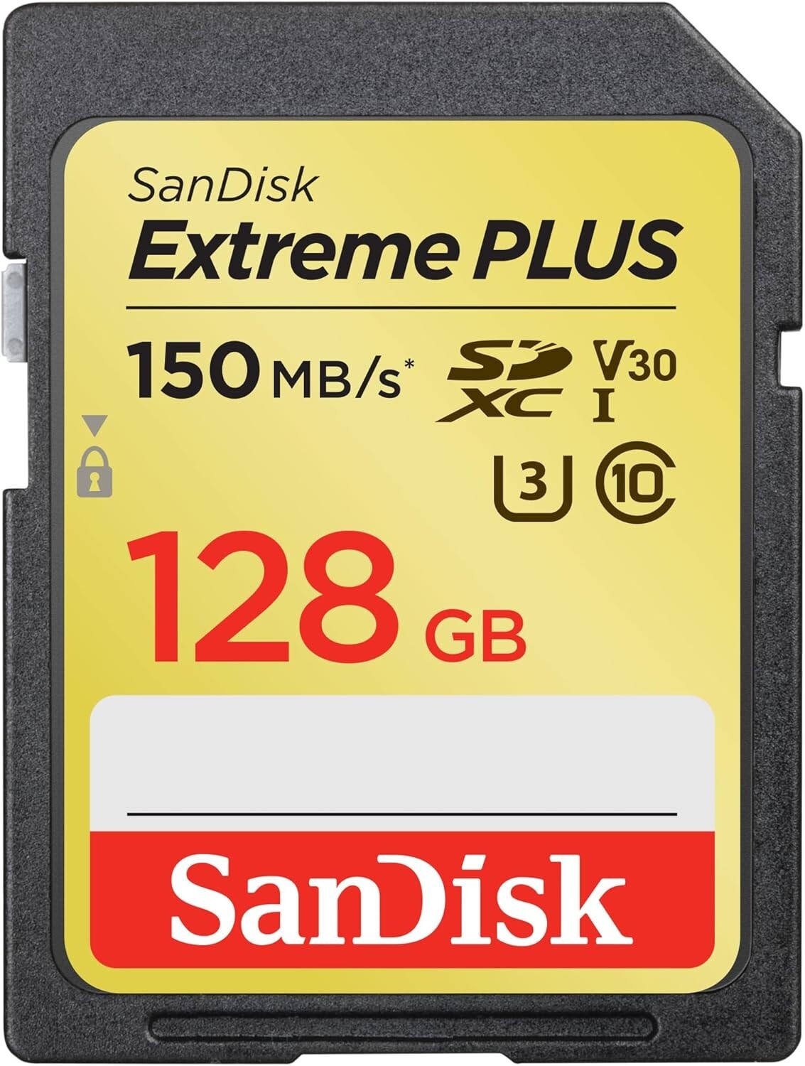 SanDisk Extreme Plus 128GB UHS-I V30 U3 Class 10 SD Memory Card 150 MB/s SDSDXW5