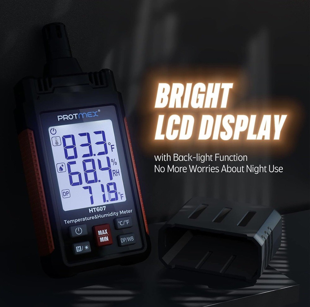 HT607 Temperature Humidity Meter High Precision Digital Hygrometer