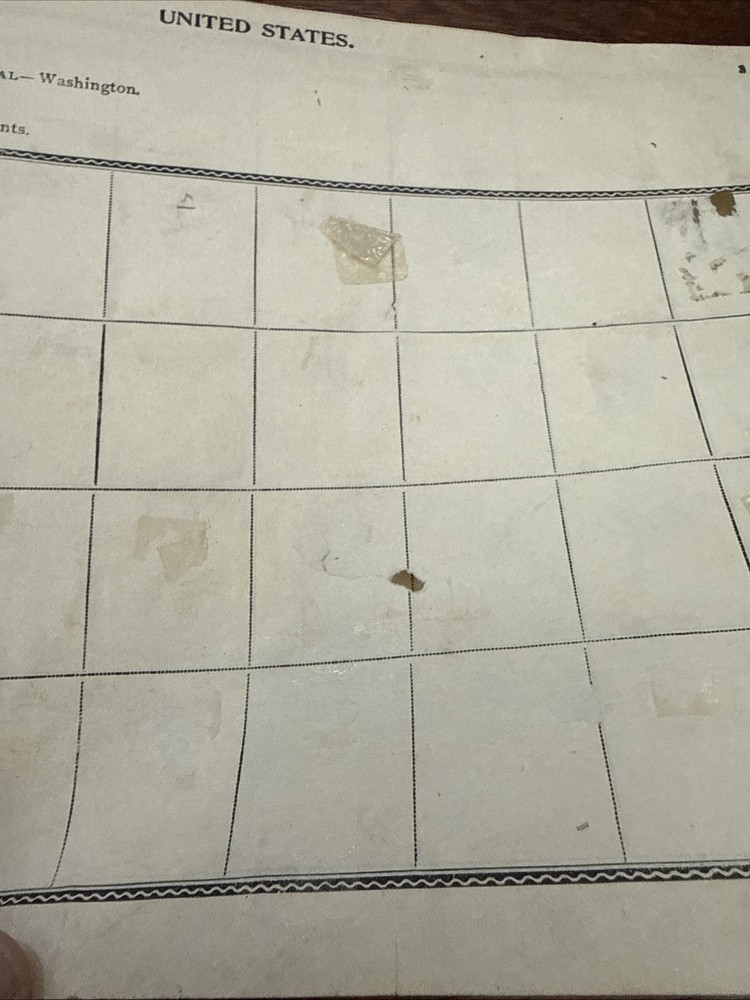 Vintage 1900 Scott Imperial Stamp Album 4th Edition With One Stamp