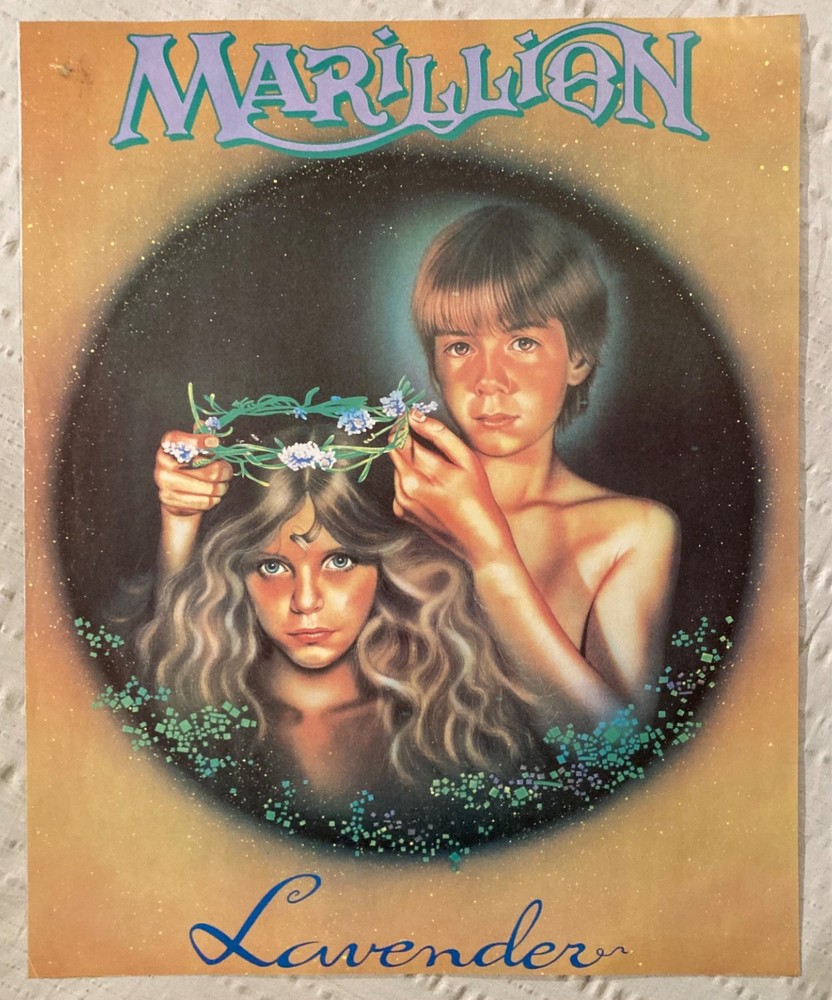 Marillion 1985 Poster Lavender Misplaced Childhood J