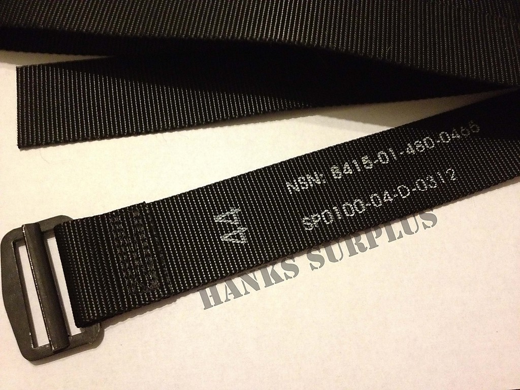 US Military Army USMC Heavy Duty Black Nylon Uniform BDU Riggers Belt Strap