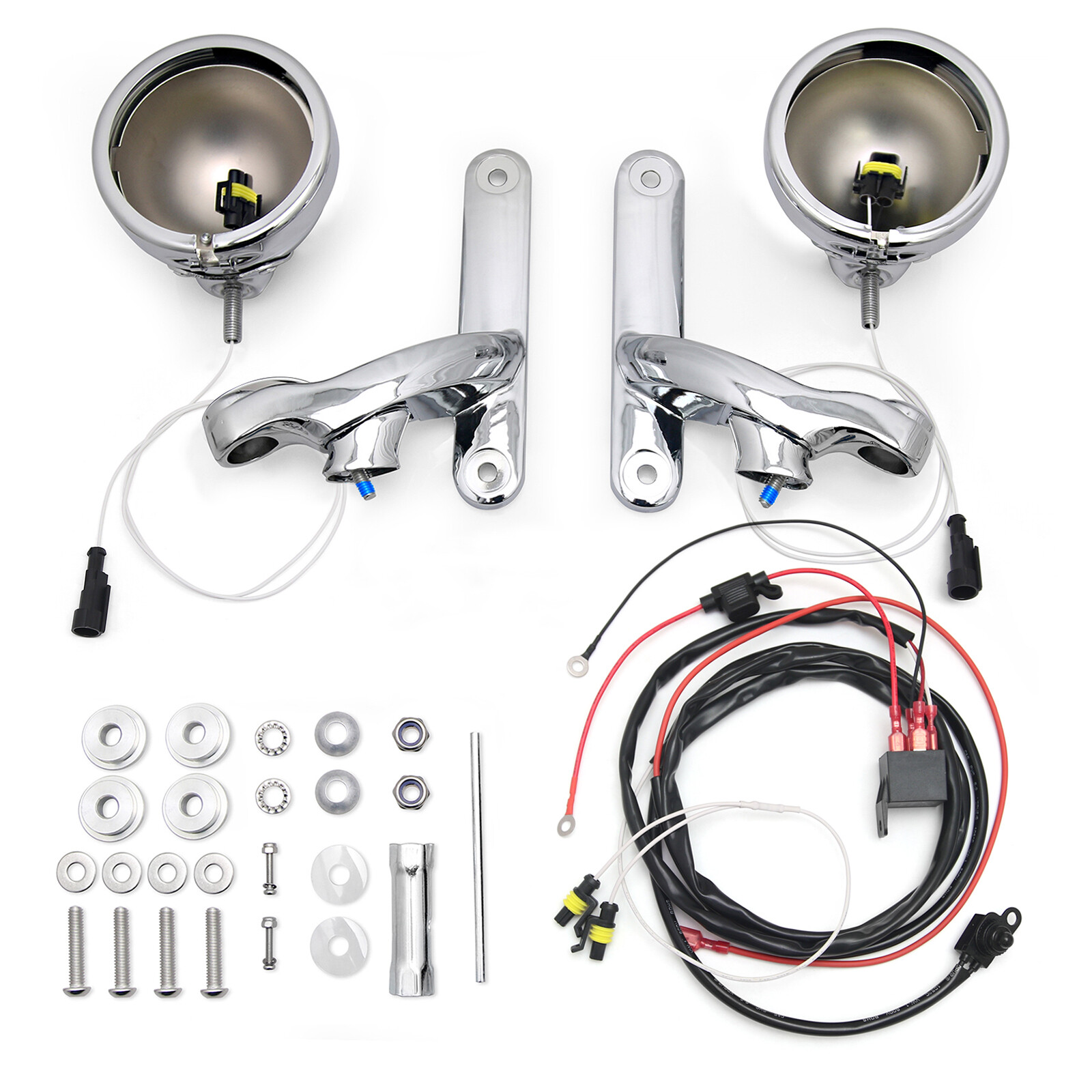 4.5" Passing Fog light housing Bracket mounting for harley touring street glide