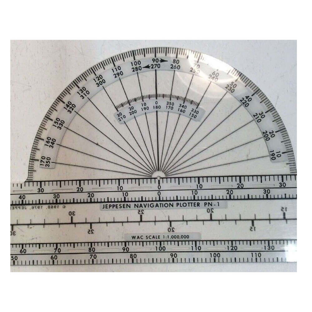 Jeppesen Navigation Plotter PN-1 Sectional & WAC Charts Aviation Tool