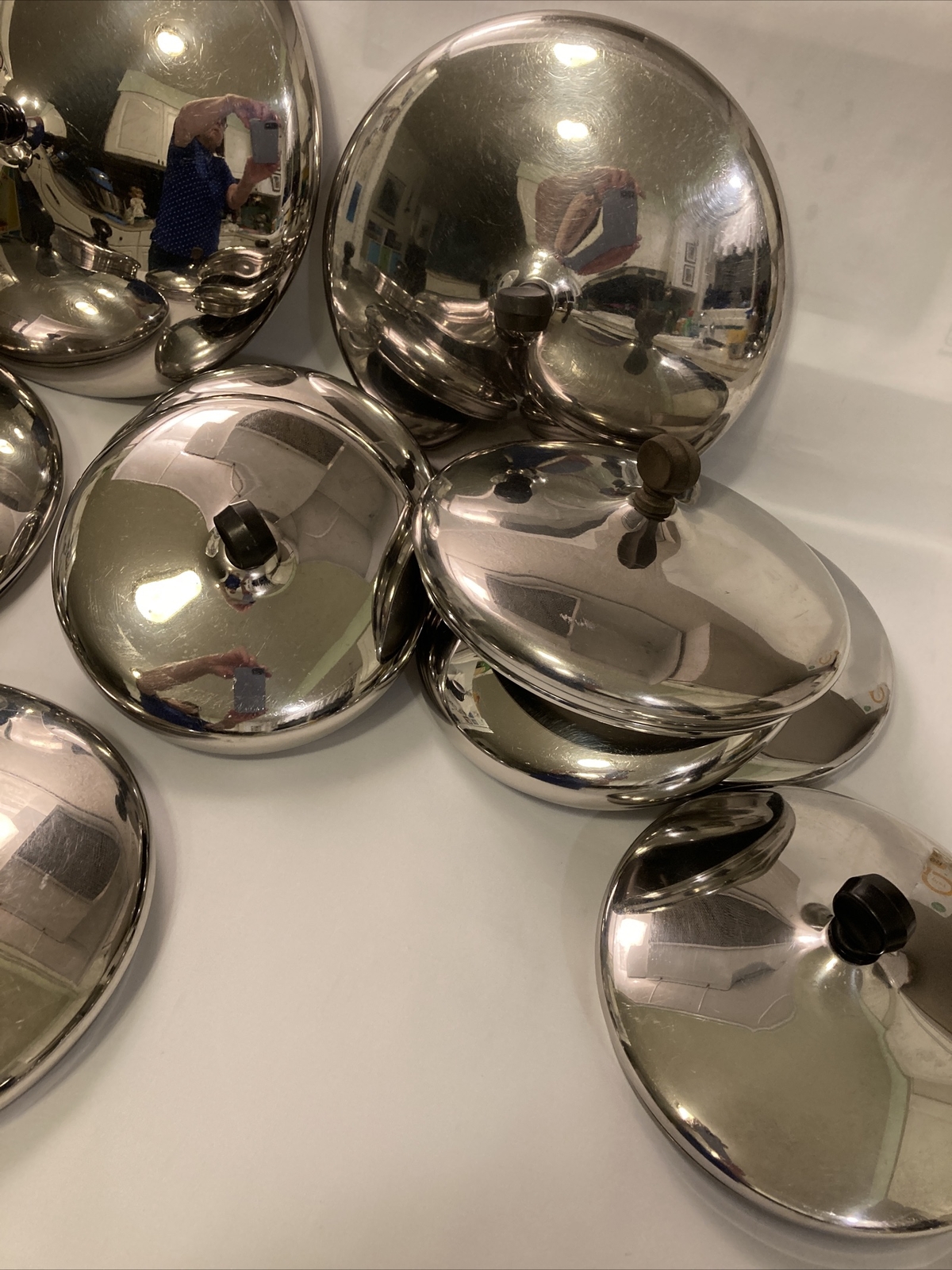 Farberware Stainless Steel Replacement Lids, Sizes Vary 6-12" Choice,Gently Used