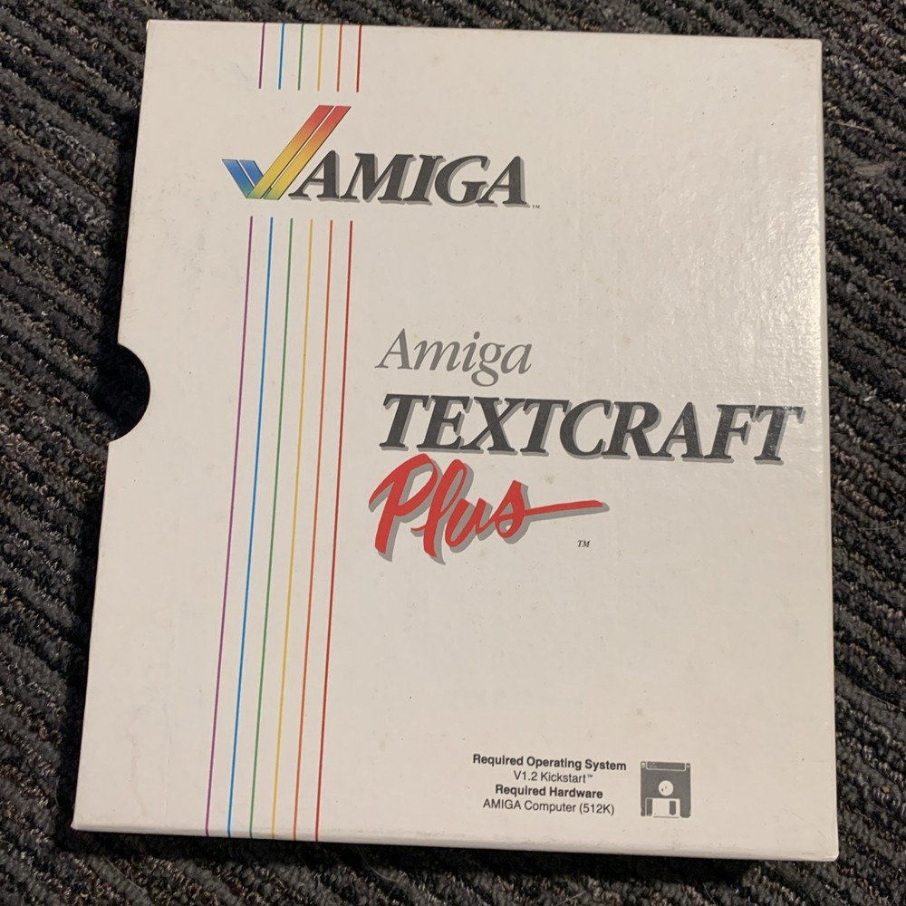 Amiga Commodore TextCraft Plus Word Processing *No Disks*