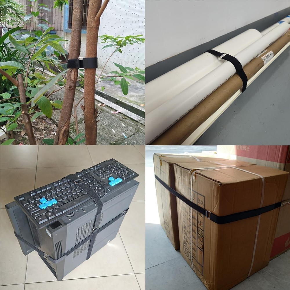 30-Inch Reusable Adjustable Nylon Cable Straps - 16 Pack for Versatile Securing