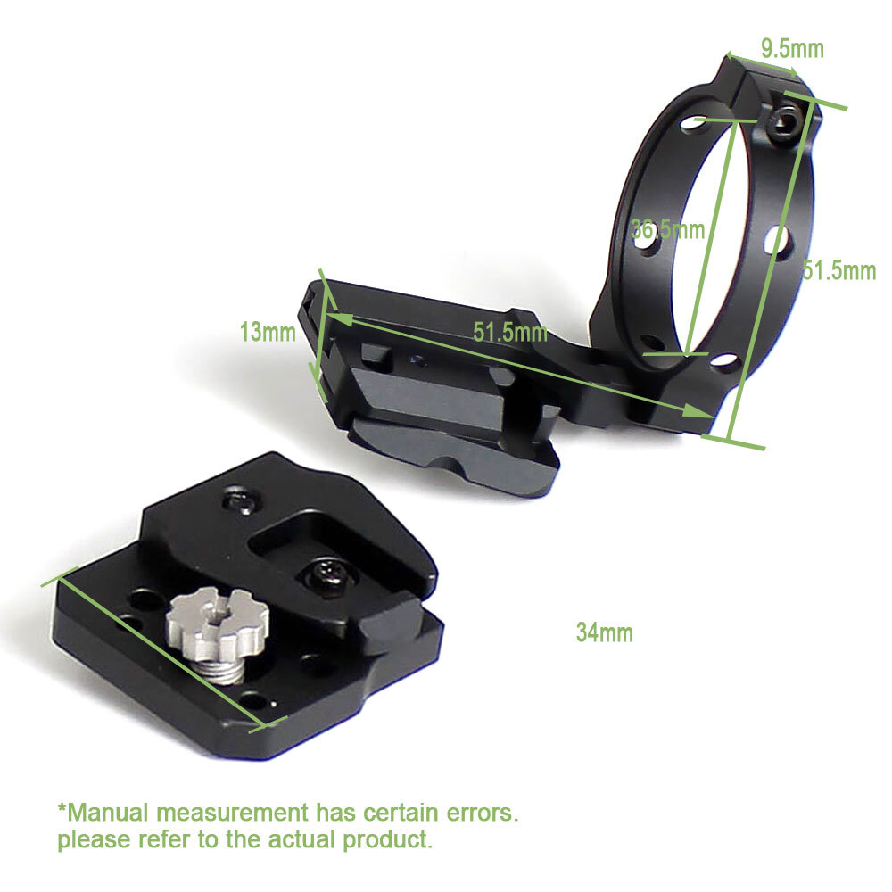 RQE KVC Universal Dual Bridges NVG Mount W/NVG Mount OSS OBVERSE SHOE SET PVS-14