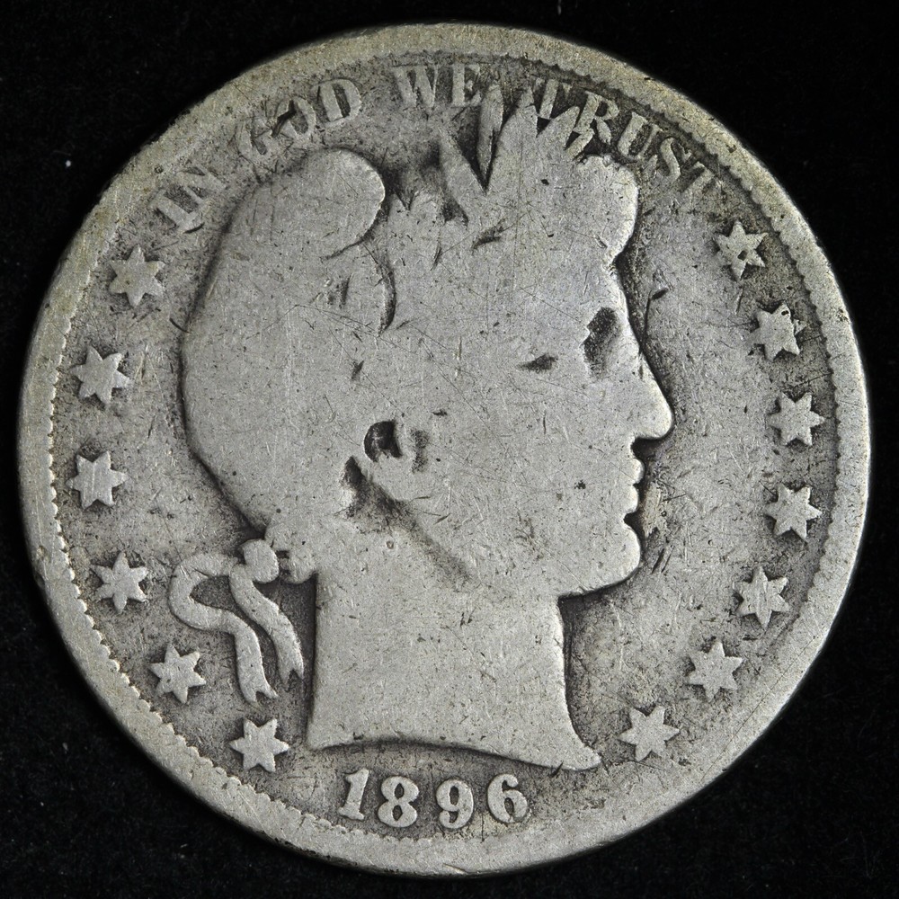 1896-O Barber Silver Half Dollar CHOICE VG E328 RUEB