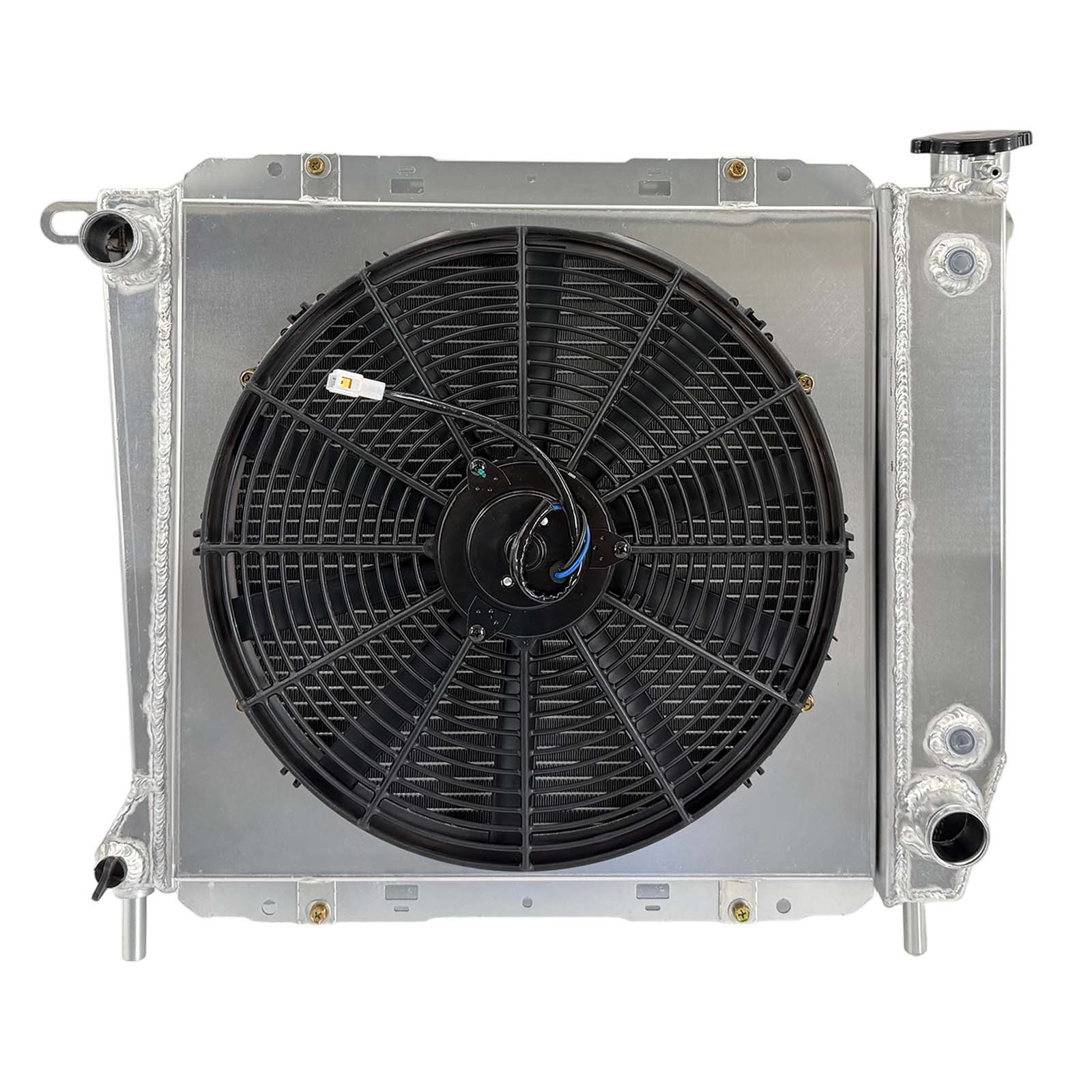 AT For Ford Ranger 1985-1994 Mazda B2300 94 L4 Aluminum Radiator+Fan Shroud