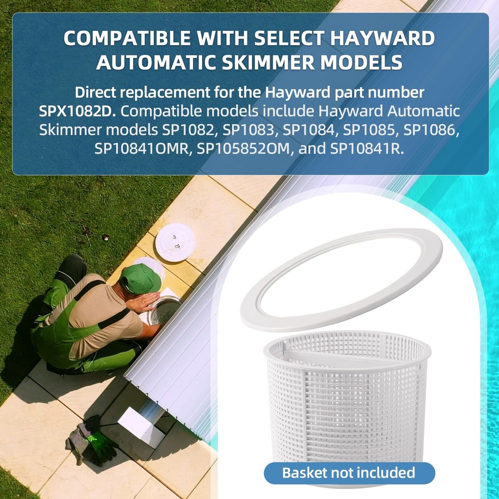AR-PRO Exact Replacement SPX1082D Pool Skimmer Basket Support Rings...
