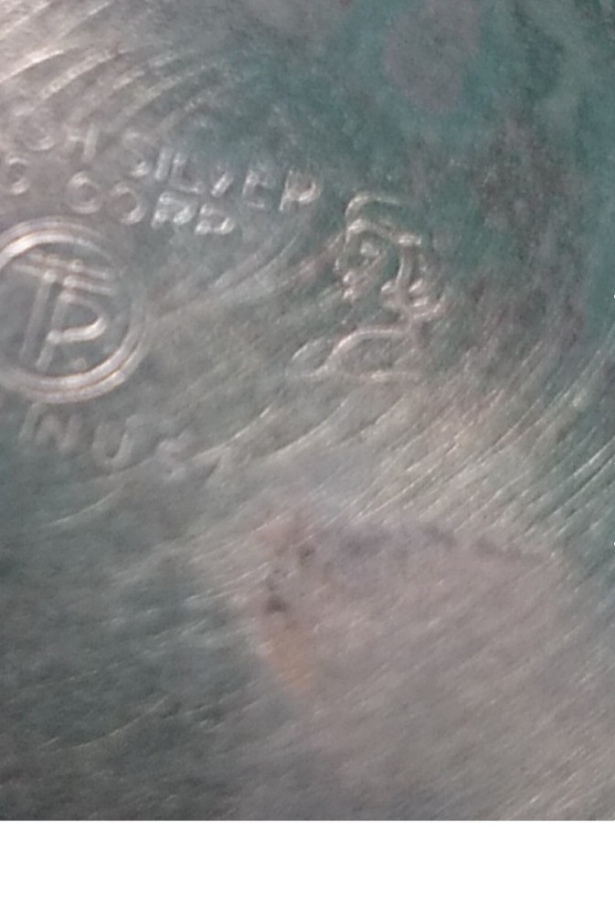 English Silver Co Gravy Boat Stand Warmer American Victorian style USA marked