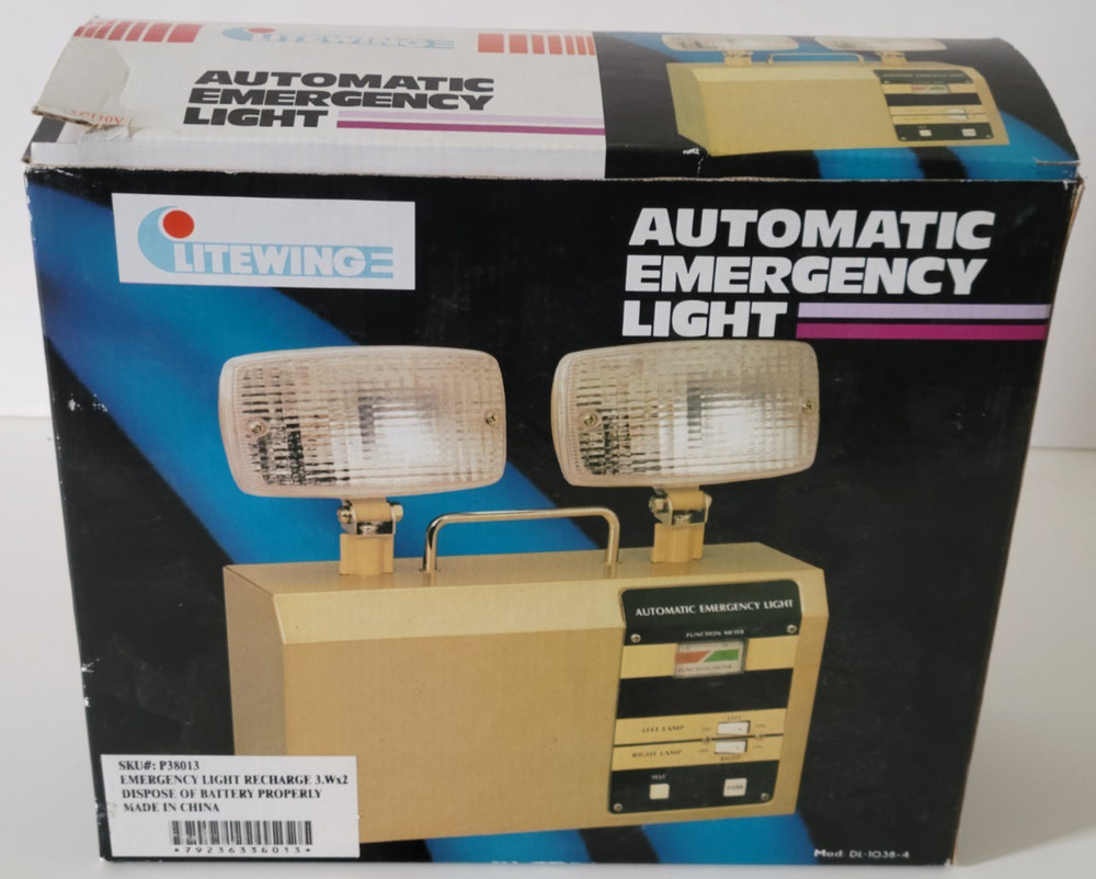 Automatic Emergency Light Model  Color White SKU 38013