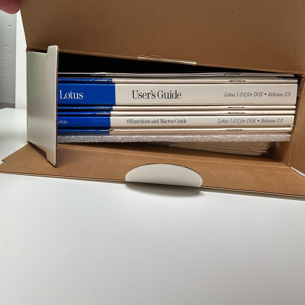 Lotus 1-2-3 DOS Spreadsheet Software Release 2.3 U.S.A. Server Edition -Open Box