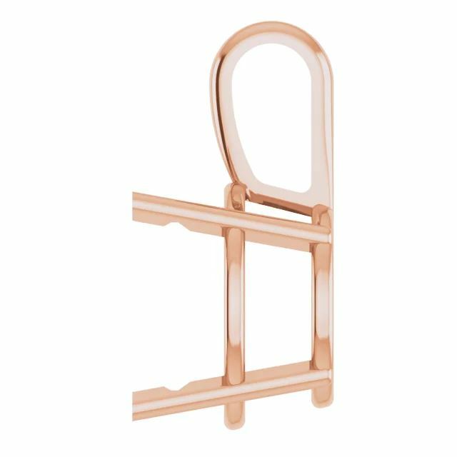 14K Gold Round Pre-Notched Pendant Basket Setting 3mm-10.5mm