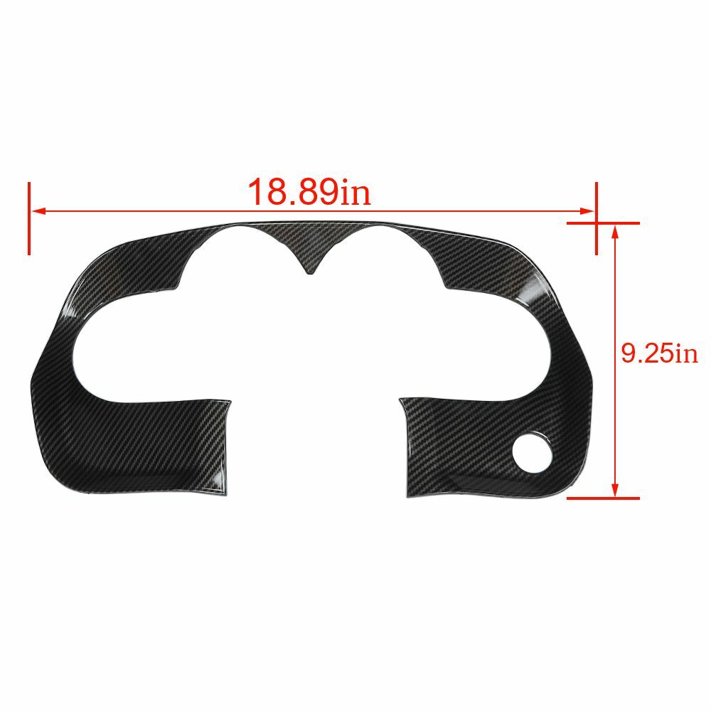 Carbon Fiber Dashboard Panel Trim Instrument Frame For 2009-14 Dodge Challenger