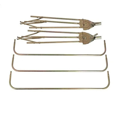 3-Bow Tractor Canopy with Frame Fender Mount 48" - Red