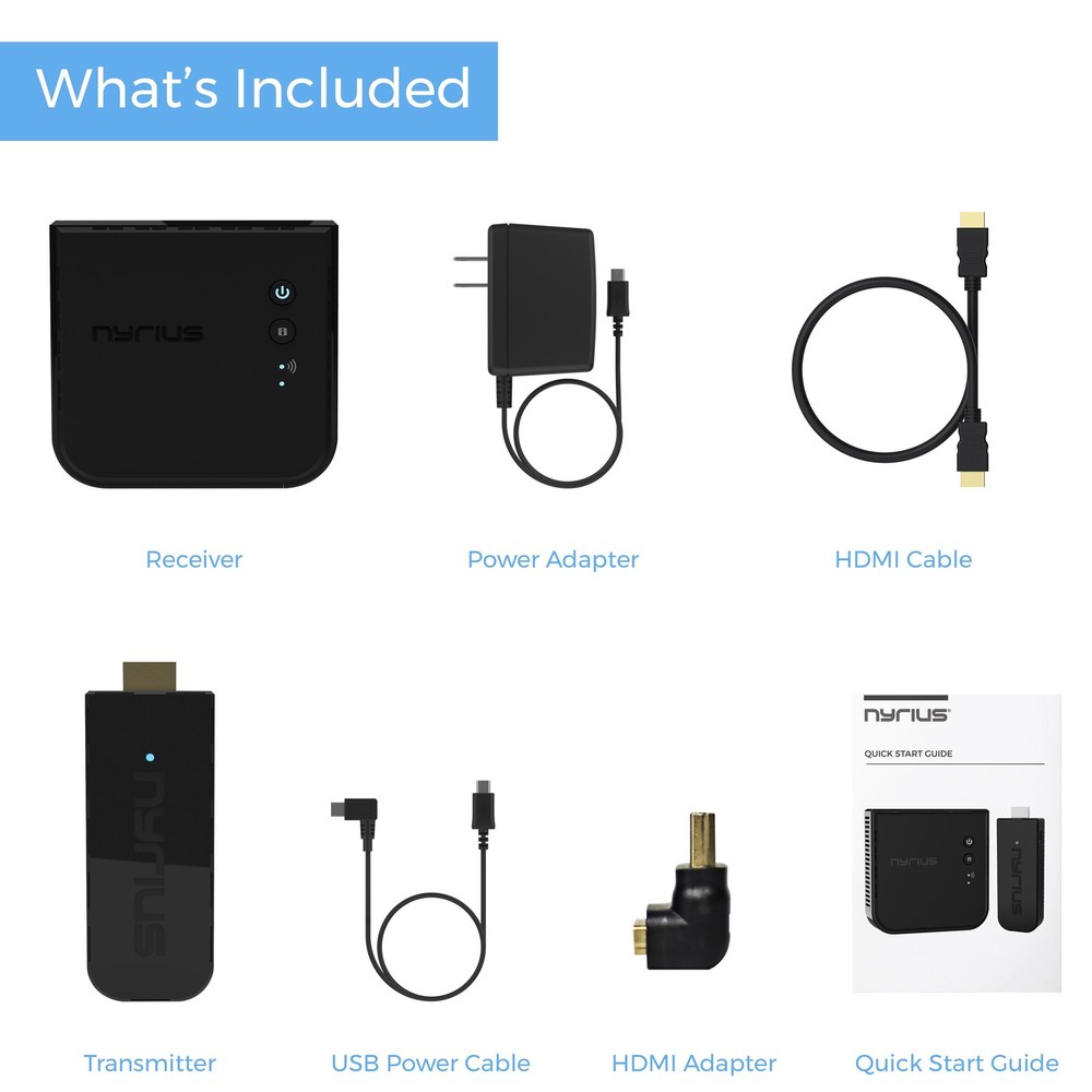 Nyrius Pro+ Wireless HDMI Video Transmitter - 5 Pack