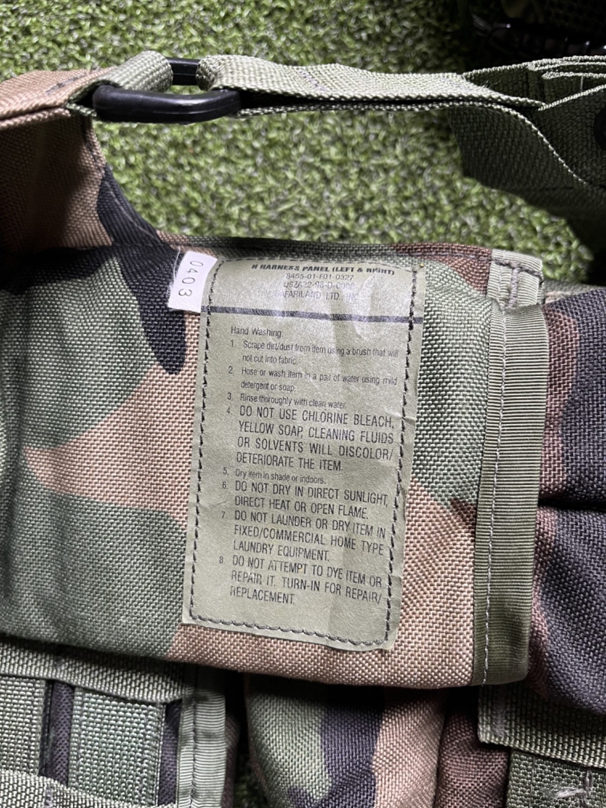 RARE OLDGEN SOF SPEAR Load Bearing Rig MOLLE M81 Woodland Camo Safariland ELCS