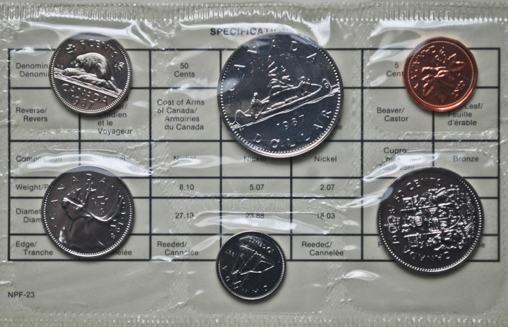 1987 Canada Uncirculated Proof-Like Set