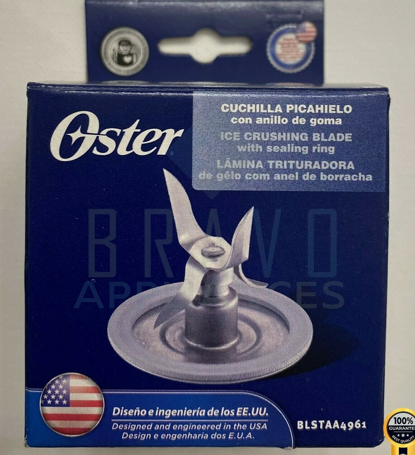 Genuine Oster Blender Stainless Steel Blade 4961 with one Gasket Sealing Ring
